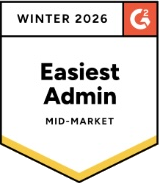 G2 Winter 2026: Easiest Admin, Mid-Market